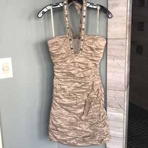 BCBG Champagne Colored Dress
